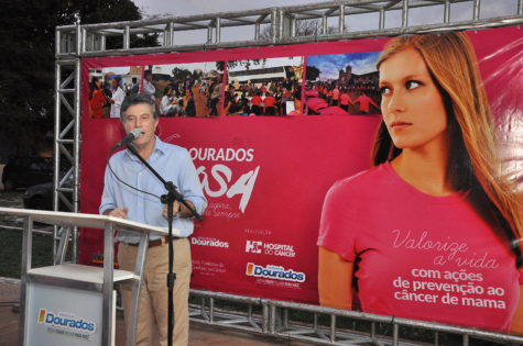 Campanha Dourados Rosa é oficialmente aberta pelo prefeito Murilo