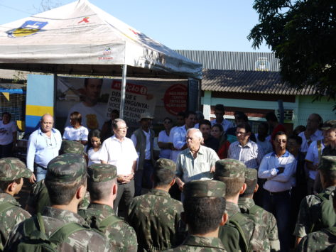 Com apoio do Exército foi montada uma verdadeira força tarefa na região do Jardim Santa Brígida. Foto Assecom